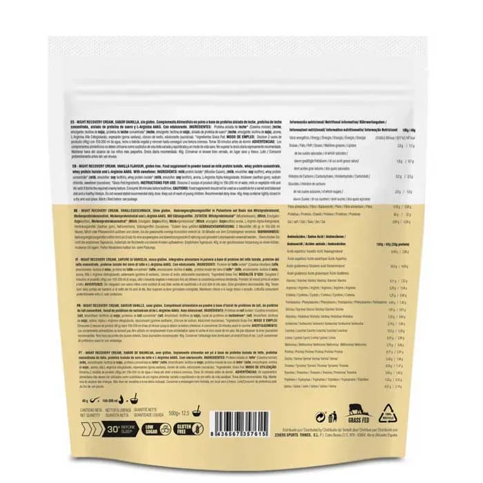 226ERS Night Cream 2.0 Erholungsgetränkepulver Vanille 500g, Multicolour, One Size