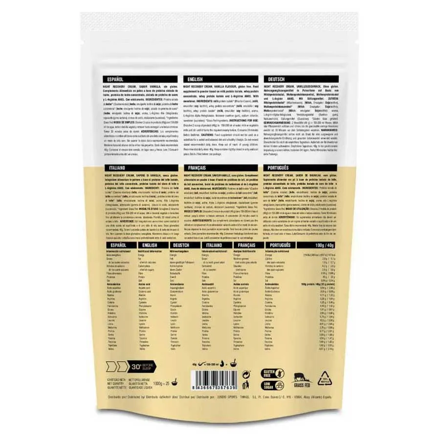 226ERS Night Recovery Cream 2.0 1kg Protein Vanille, Multicolour, One Size 226ERS Night Recovery Cream 2.0 1kg Protein Vanille, Multicolour, One Size