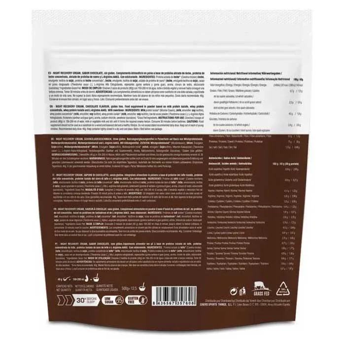 226ERS Night Recovery Cream 2.0 500g Protein-schokolade, Multicolour, One Size