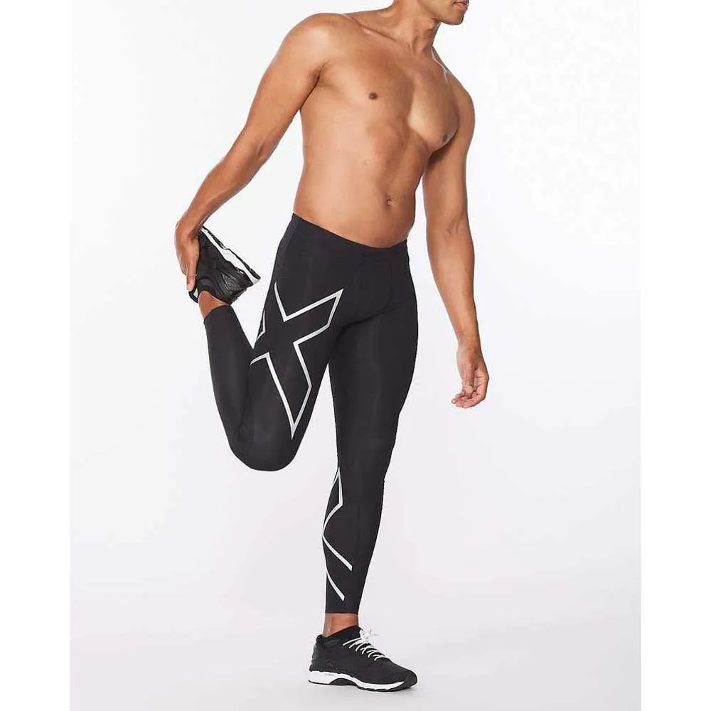 2XU Accelerate 3/4-leggings male, Black / silver, Regular