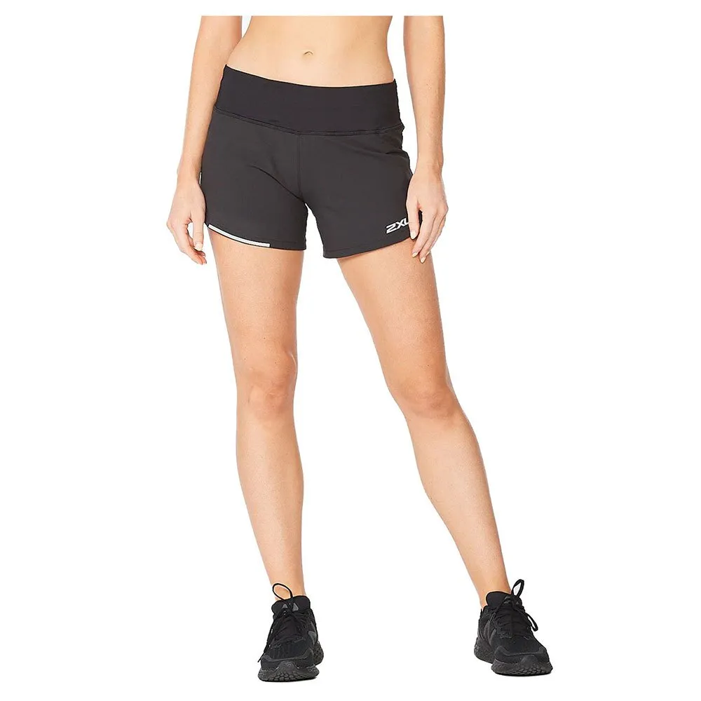 2XU Aero 4 ´´ Kurze Hose female, Black / silver reflective