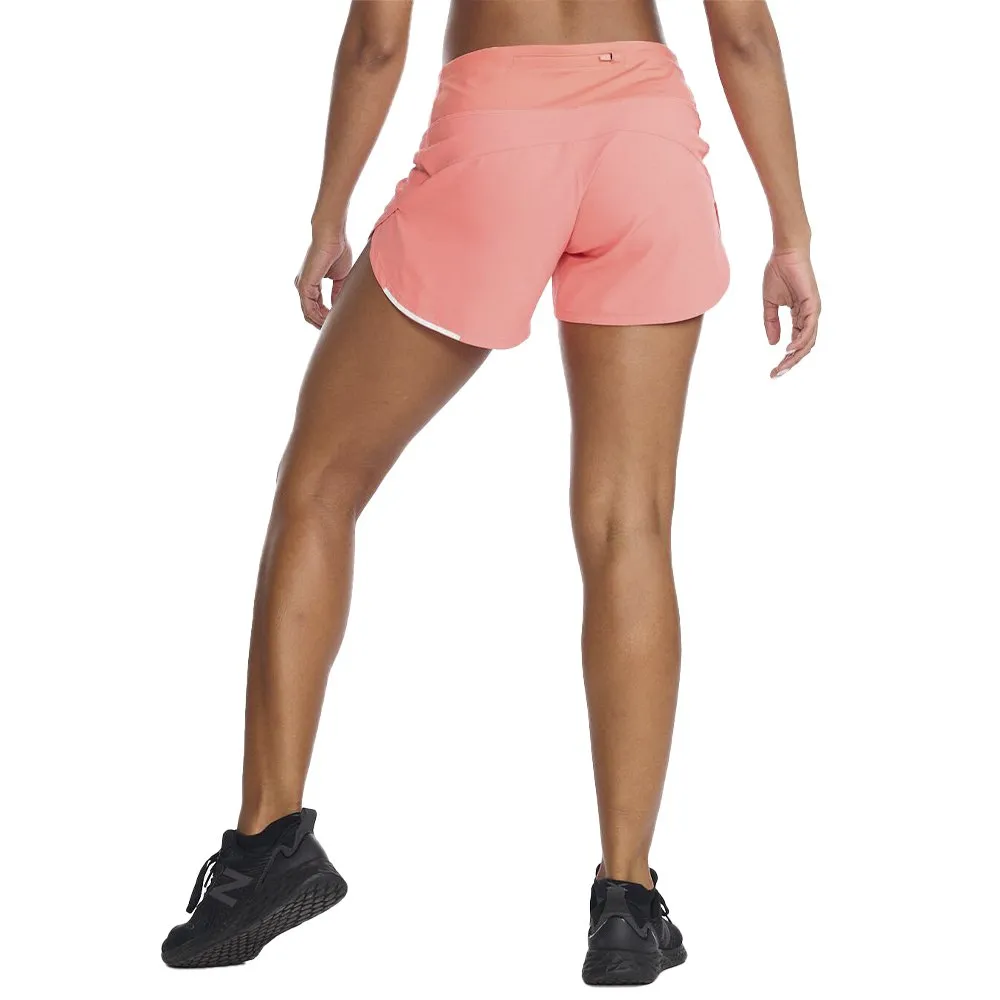 2XU Aero 4´´ Kurze Hose female, Hyper coral / white reflective 2XU Aero 4´´ Kurze Hose female, Hyper coral / white reflective