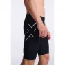 2XU Aero Compression Kurze Leggings male, Black / silver reflective