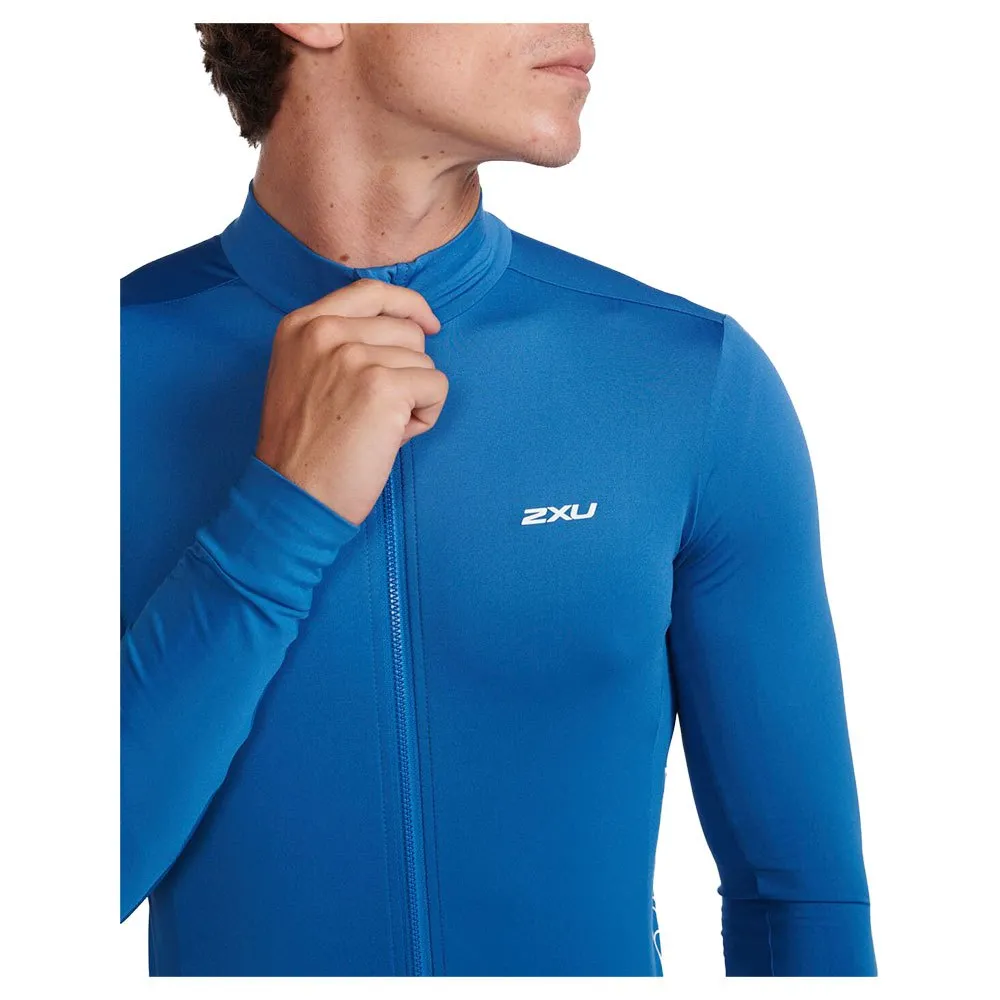 2XU Aero Cycle Langarm-trikot, Starling / white reflective 2XU Aero Cycle Langarm-trikot, Starling / white reflective