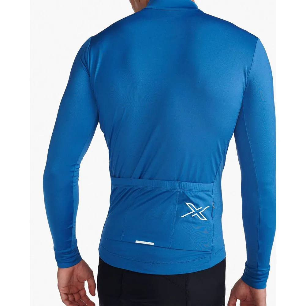 2XU Aero Cycle Langarm-trikot, Starling / white reflective 2XU Aero Cycle Langarm-trikot, Starling / white reflective