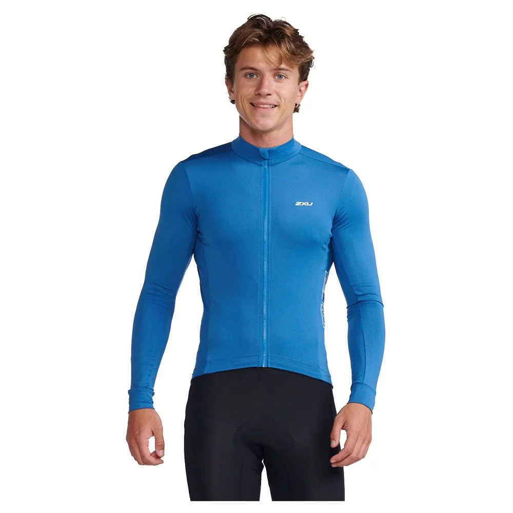 2XU Aero Cycle Langarm-trikot, Starling / white reflective 2XU Aero Cycle Langarm-trikot, Starling / white reflective