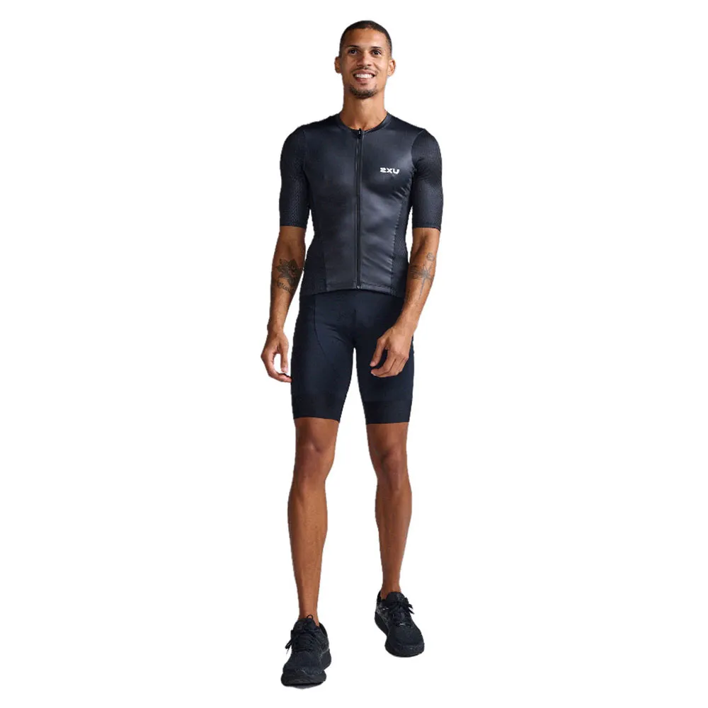 2XU Aero Hex Tri Halbreißverschluss-kurzarm-t-shirt male
