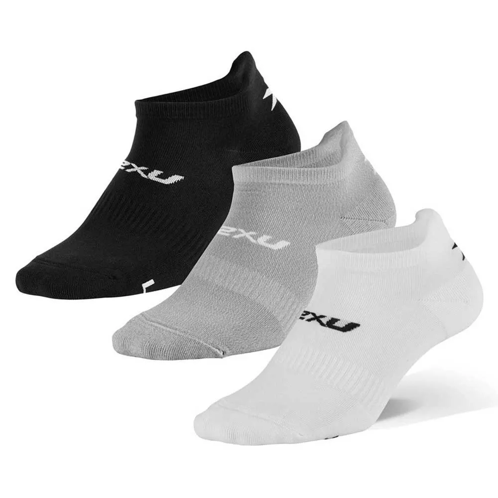 2XU Ankle Kurze Socken 3 Paare male, Three / colour