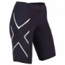 2XU Compression Kurze Leggings female, Black / silver
