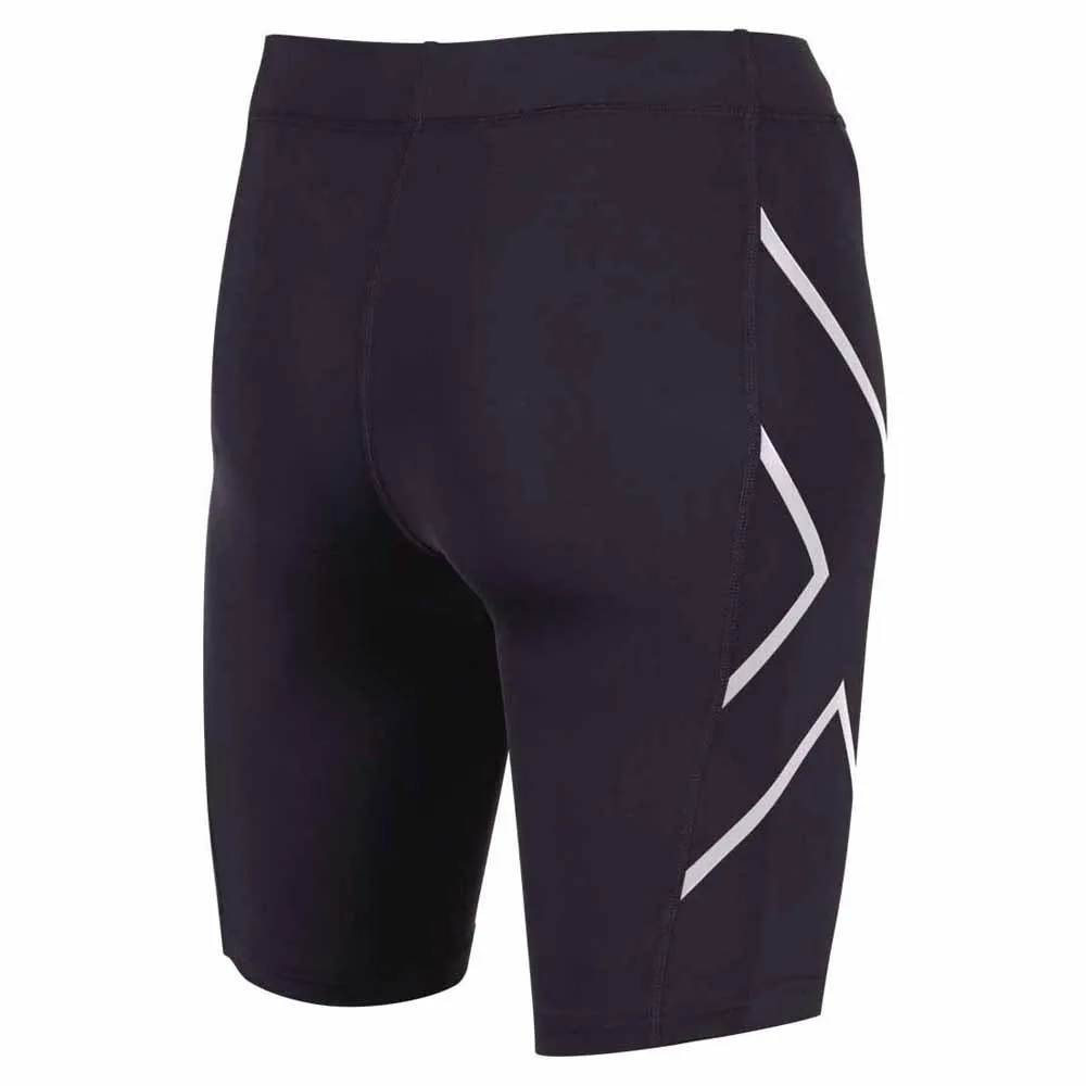 2XU Compression Kurze Leggings female, Black / silver 2XU Compression Kurze Leggings female, Black / silver