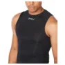 2XU Core Compression ärmelloses T-shirt male, Black / silver
