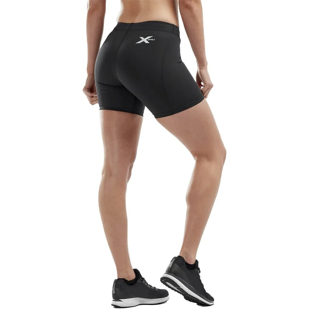 2XU Core Compression Game Day 5´´ Kurze Leggings female, Black / silver
