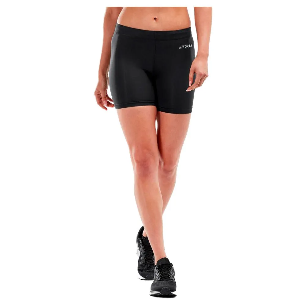 2XU Core Compression Game Day 5´´ Kurze Leggings female, Black / silver