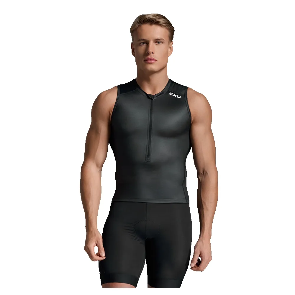 2XU Core Tri ärmelloses T-shirt male, Black / white 2XU Core Tri ärmelloses T-shirt male, Black / white