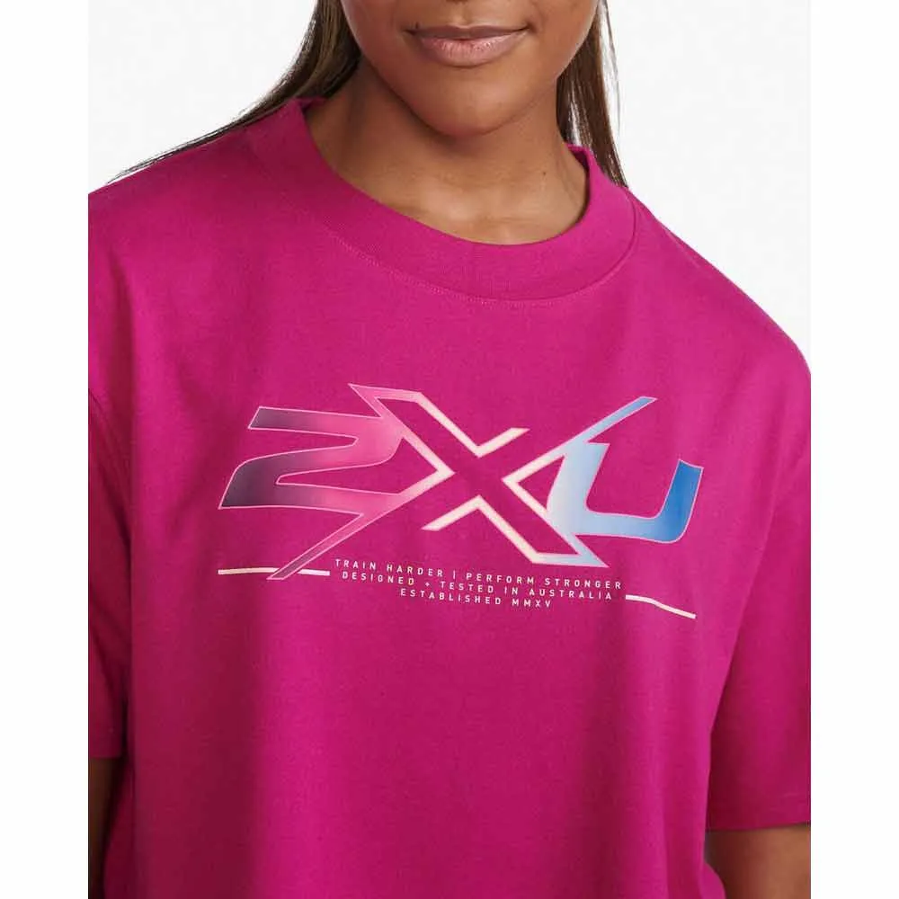 2XU Form Crop Kurzarm-t-shirt female, Festival / festival ombre 2XU Form Crop Kurzarm-t-shirt female, Festival / festival ombre