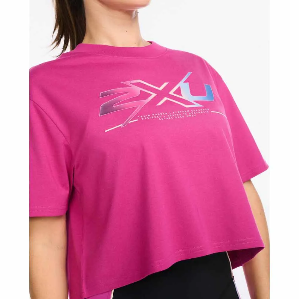 2XU Form Crop Kurzarm-t-shirt female, Festival / festival ombre 2XU Form Crop Kurzarm-t-shirt female, Festival / festival ombre