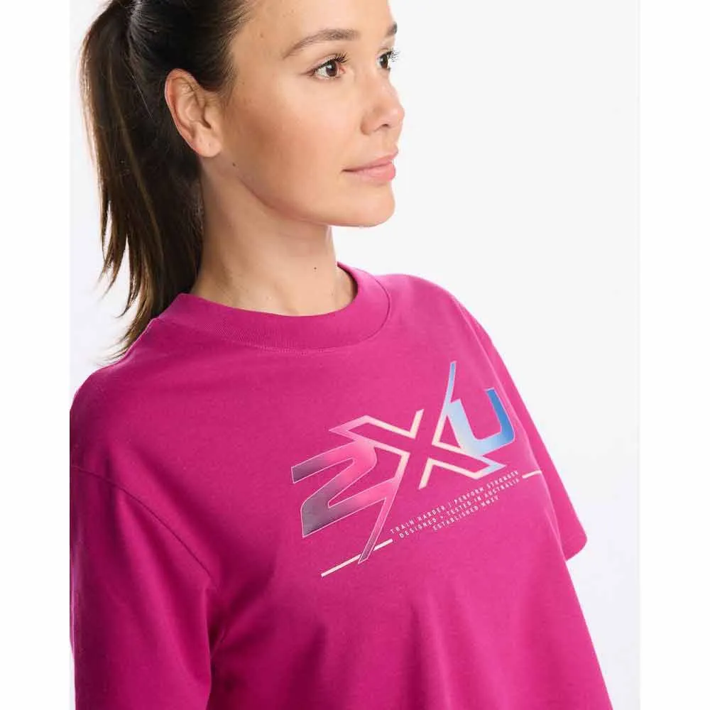 2XU Form Crop Kurzarm-t-shirt female, Festival / festival ombre 2XU Form Crop Kurzarm-t-shirt female, Festival / festival ombre