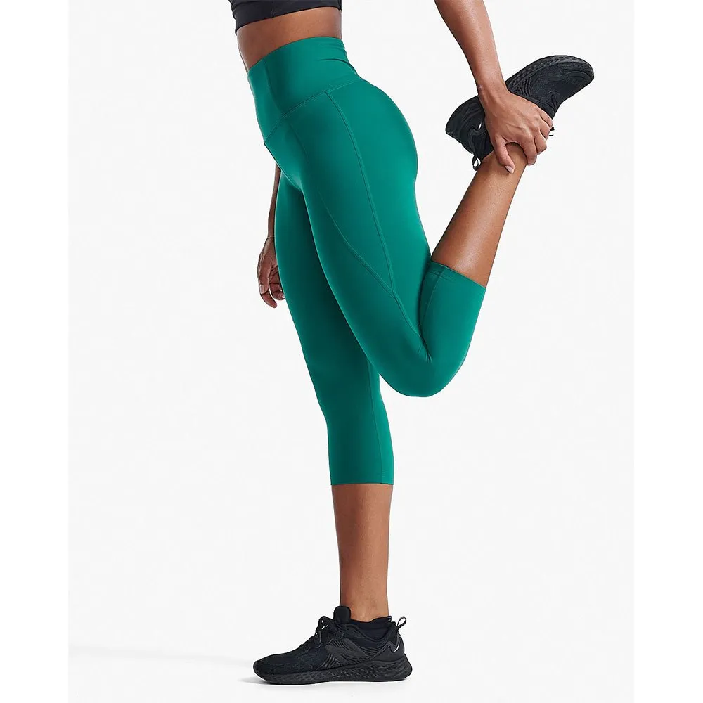 2XU Form High Waist 3/4 Leggings female, Forest green / forest green