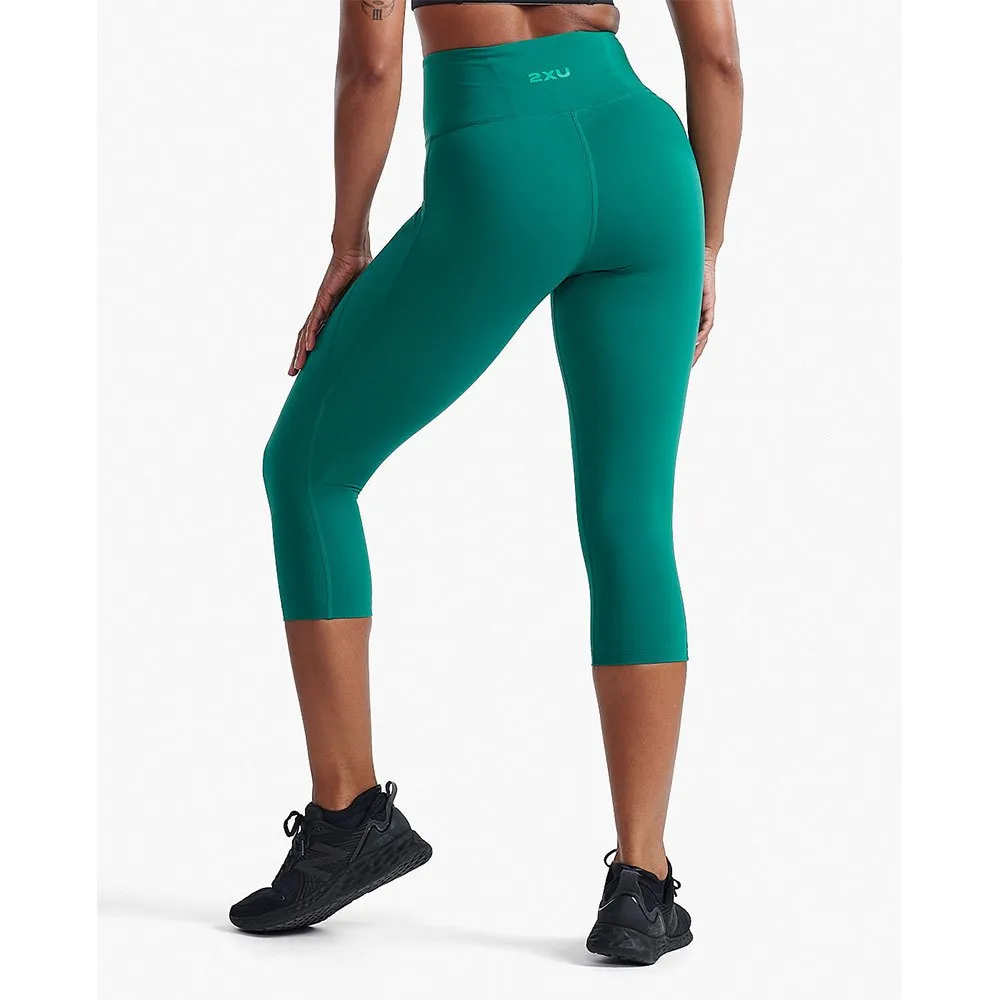 2XU Form High Waist 3/4 Leggings female, Forest green / forest green