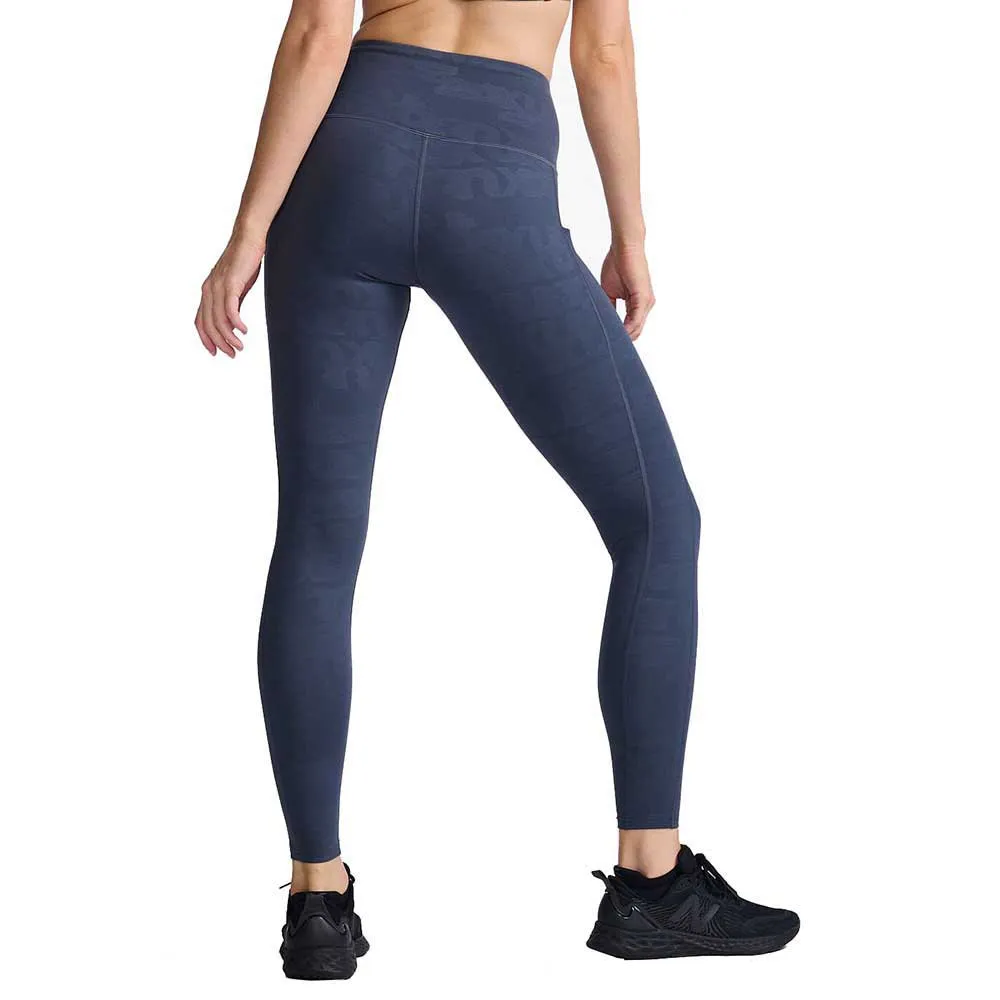 2XU Form Lineup Hi-rise Comp Leggings female, Halftone splice / white 2XU Form Lineup Hi-rise Comp Leggings female, Halftone splice / white
