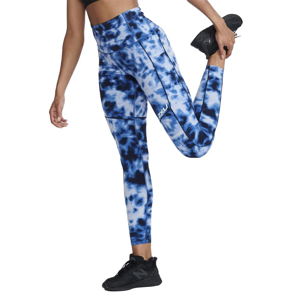 2XU Form Pop Seam Hi-rise Compression Leggings female, Digital dye / white 2XU Form Pop Seam Hi-rise Compression Leggings female, Digital dye / white