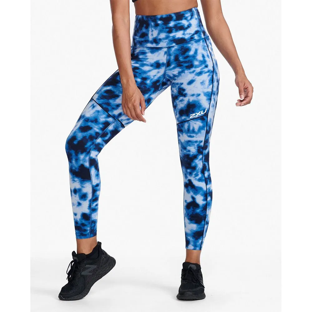 2XU Form Pop Seam Hi-rise Compression Leggings female, Digital dye / white 2XU Form Pop Seam Hi-rise Compression Leggings female, Digital dye / white
