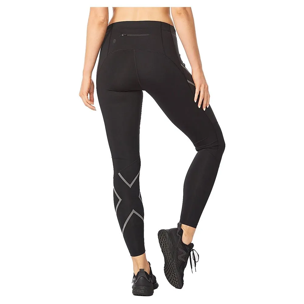 2XU Ignition Shield Compression Leggings, Black / black reflective, Regular 2XU Ignition Shield Compression Leggings, Black / black reflective, Regular