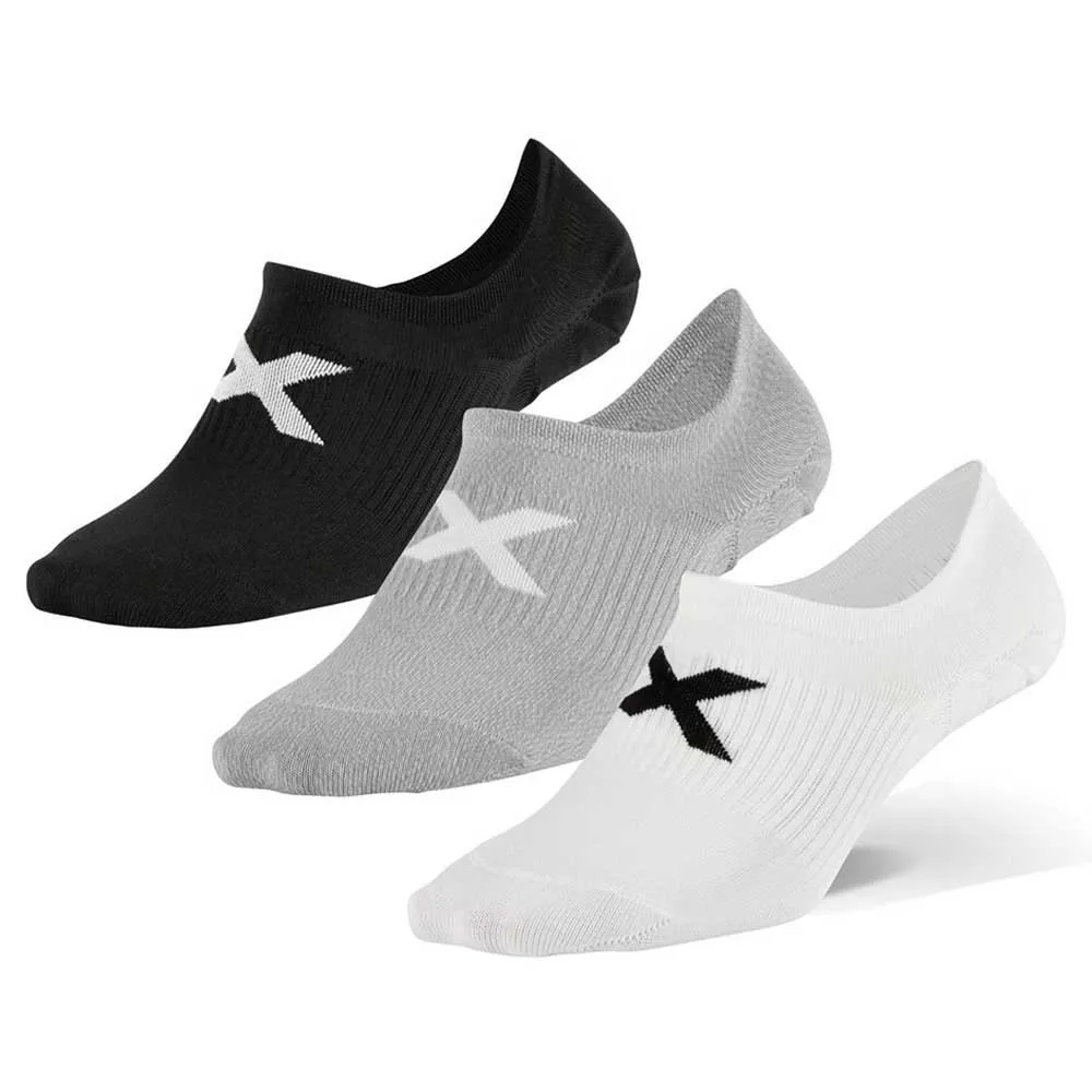 2XU Invisible Kurze Socken 3 Paare male, Three / colour 2XU Invisible Kurze Socken 3 Paare male, Three / colour