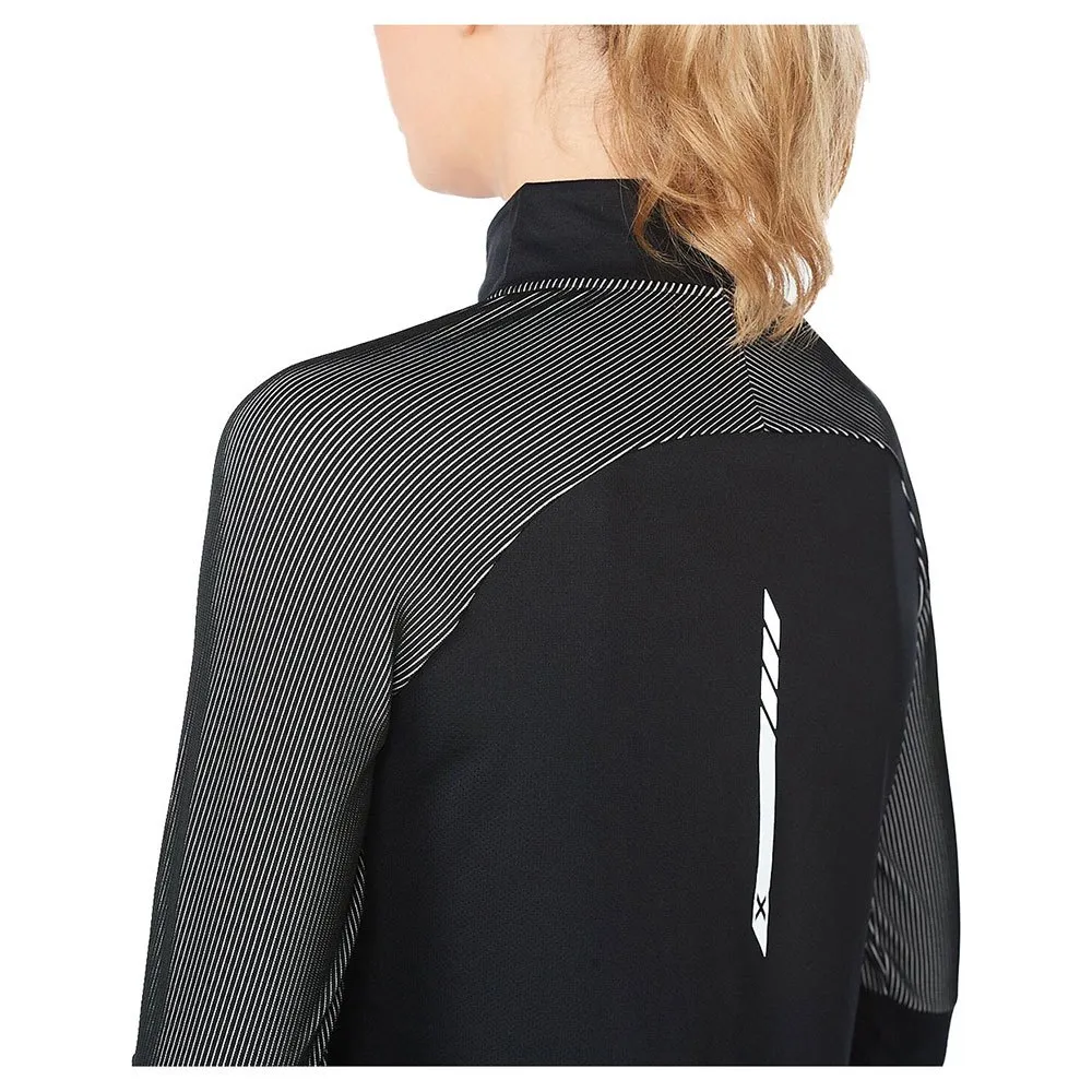 2XU Light Speed Halbreißverschluss-sweatshirt female, Black / silver reflective