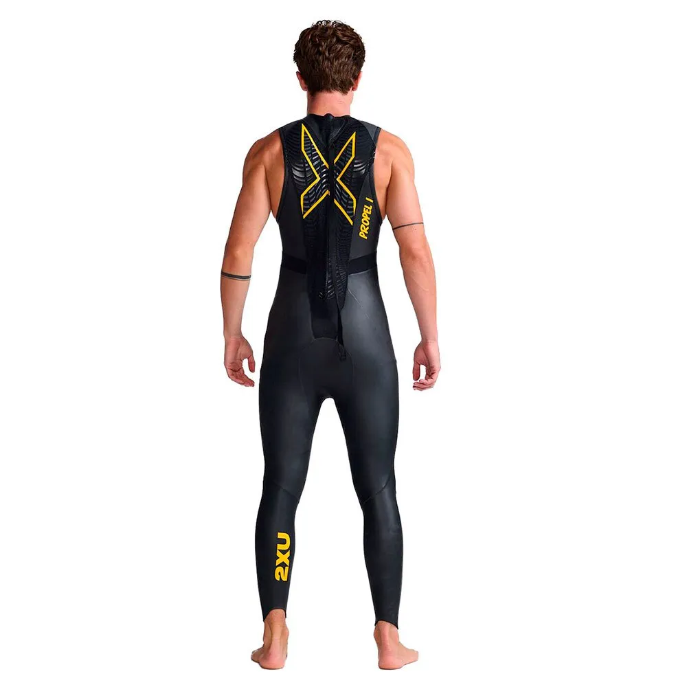 2XU Mw4992c Propel 1 ärmelloser Triathlonanzug, Black / ambition, XS 2XU Mw4992c Propel 1 ärmelloser Triathlonanzug, Black / ambition, XS