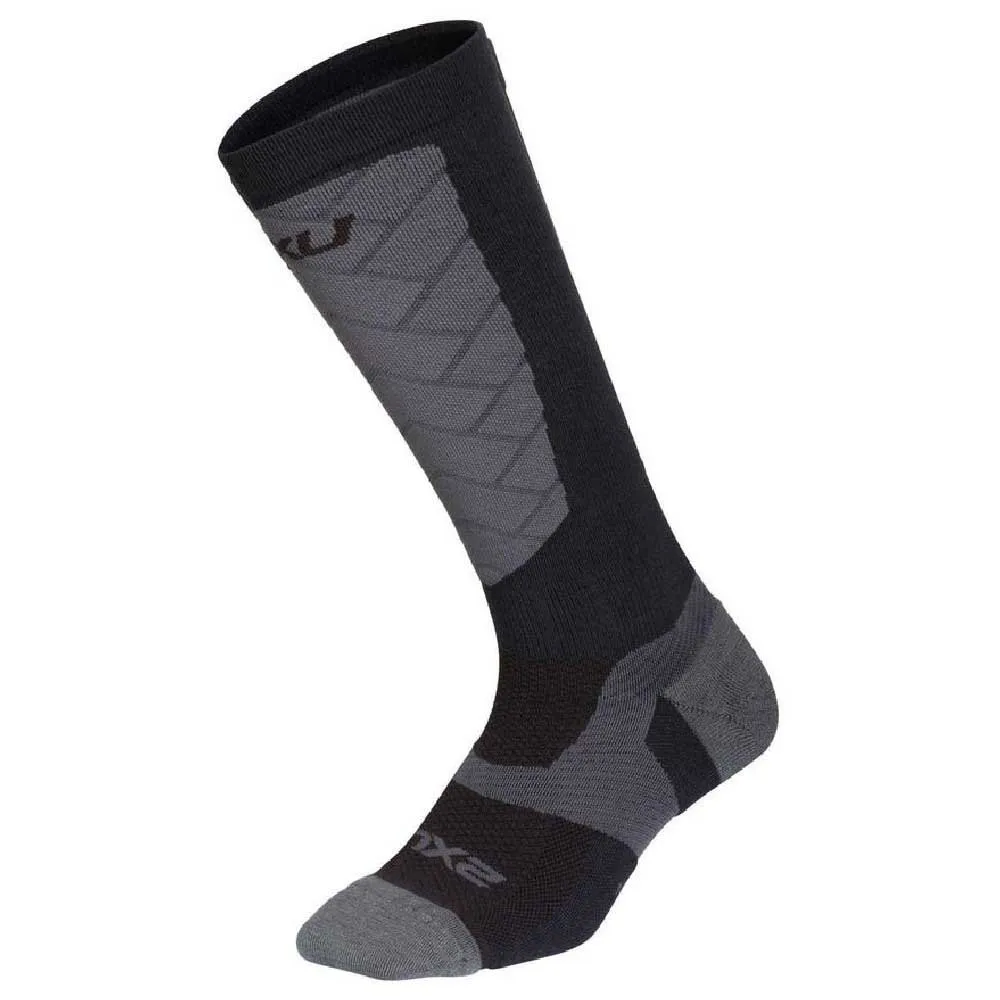 2XU Vectr Alpine Compression 32-37 Cm Lange Socken male, Black / titanium