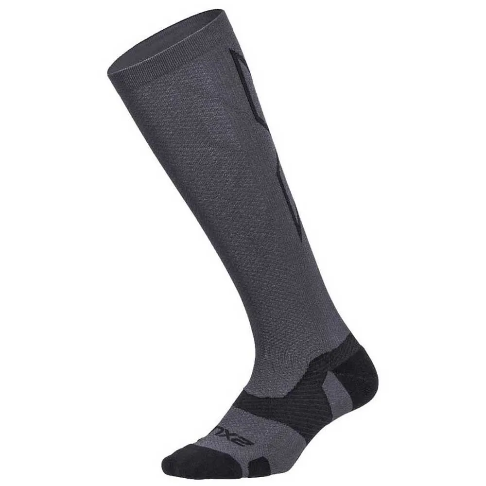 2XU Vectr Light Cushion 36- Lange Socken 40 Cm male, Titanium / black