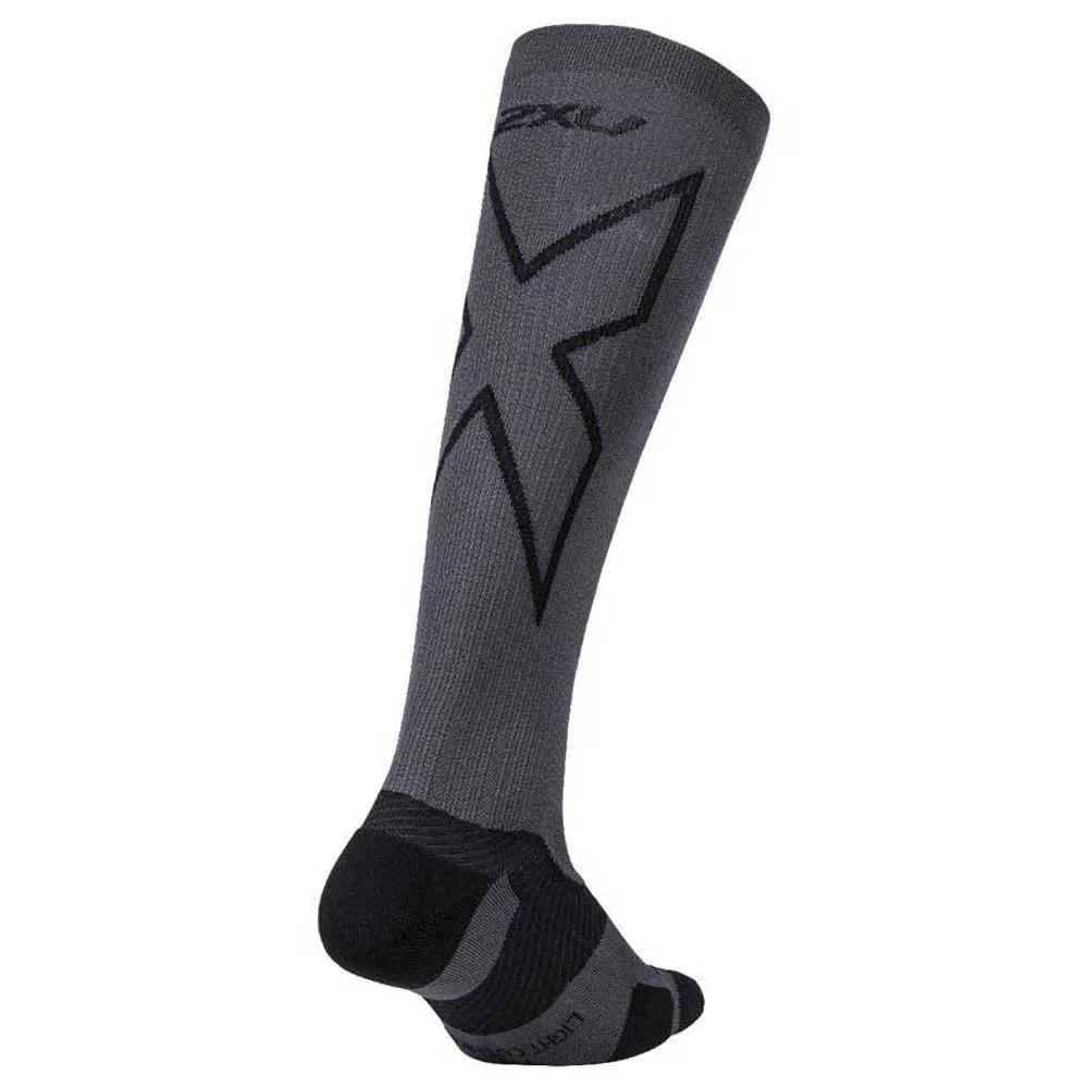 2XU Vectr Light Cushion 38- Lange Socken 43 Cm male, Titanium / black