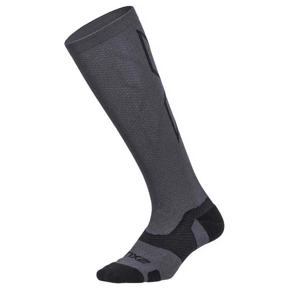 2XU Vectr Light Cushion 38- Lange Socken 43 Cm male, Titanium / black