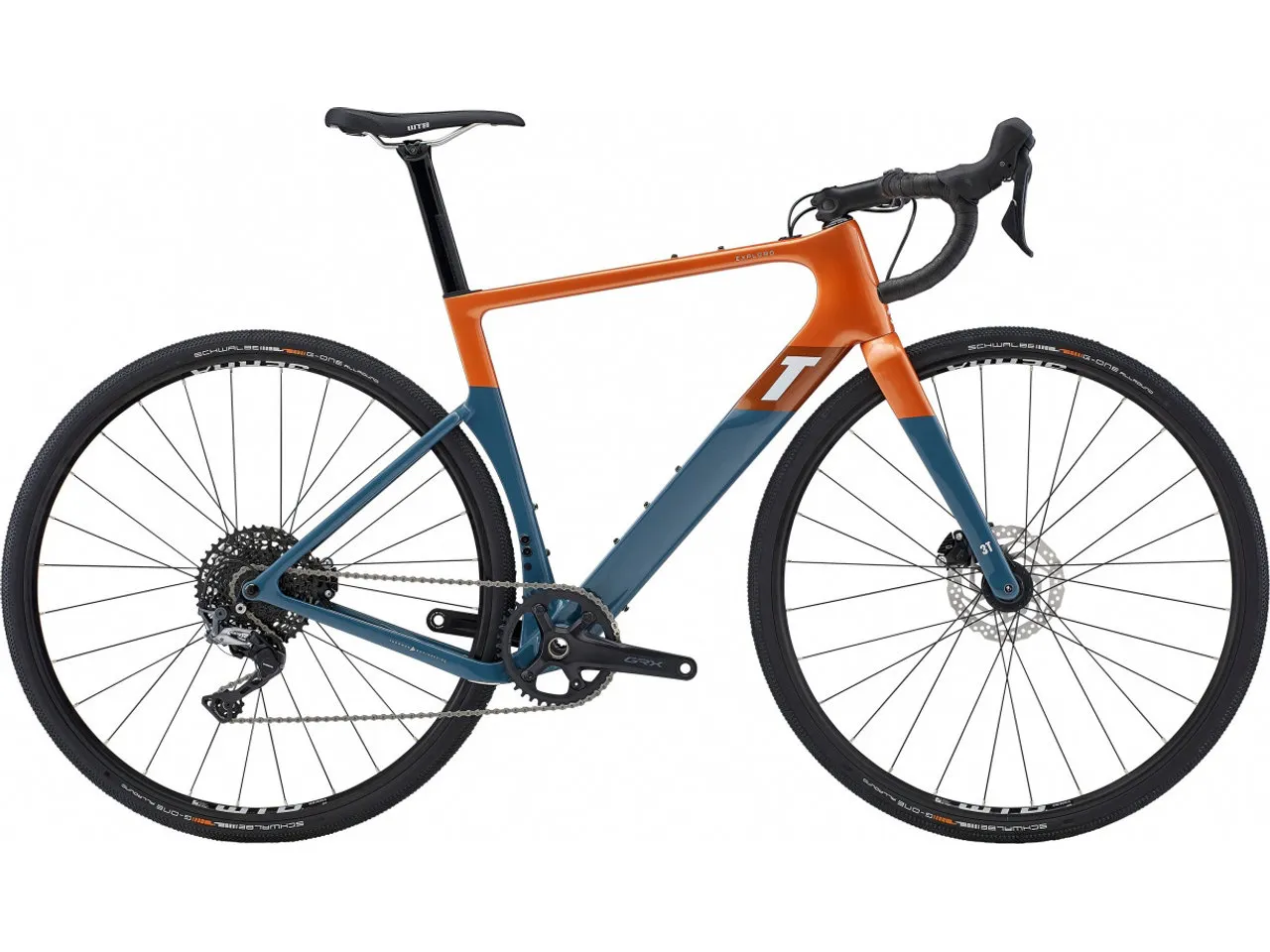 3T Exploro Race GRX 1X Carbon Gravelbike, Orange-grey 3T Exploro Race GRX 1X Carbon Gravelbike, Orange-grey