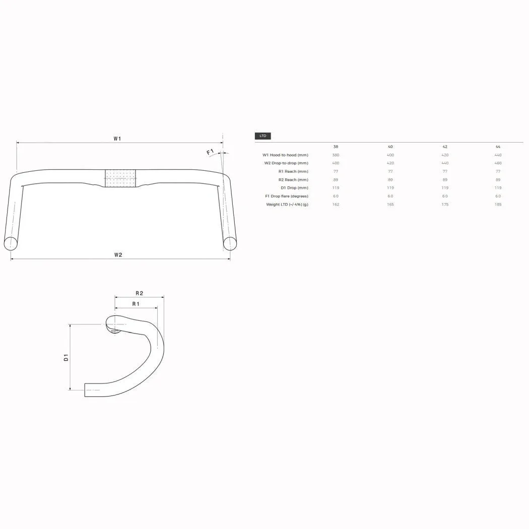 3T Superergo LTD Carbon Handlebar 3T Superergo LTD Carbon Handlebar