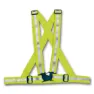 4-act Cross Belt Reflektierende Weste, Yellow, One Size