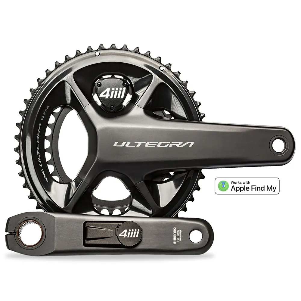 4iiii Precision 3+ Pro Dual Ultegra Fc-r8100 Apple Find My Kurbelgarnitur Mit Leistungsmesser Refurbished, Black, 170mm