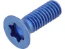 77Designz Ti Bolt Titanschraube für Kettenführung, Blue, M4 x 12