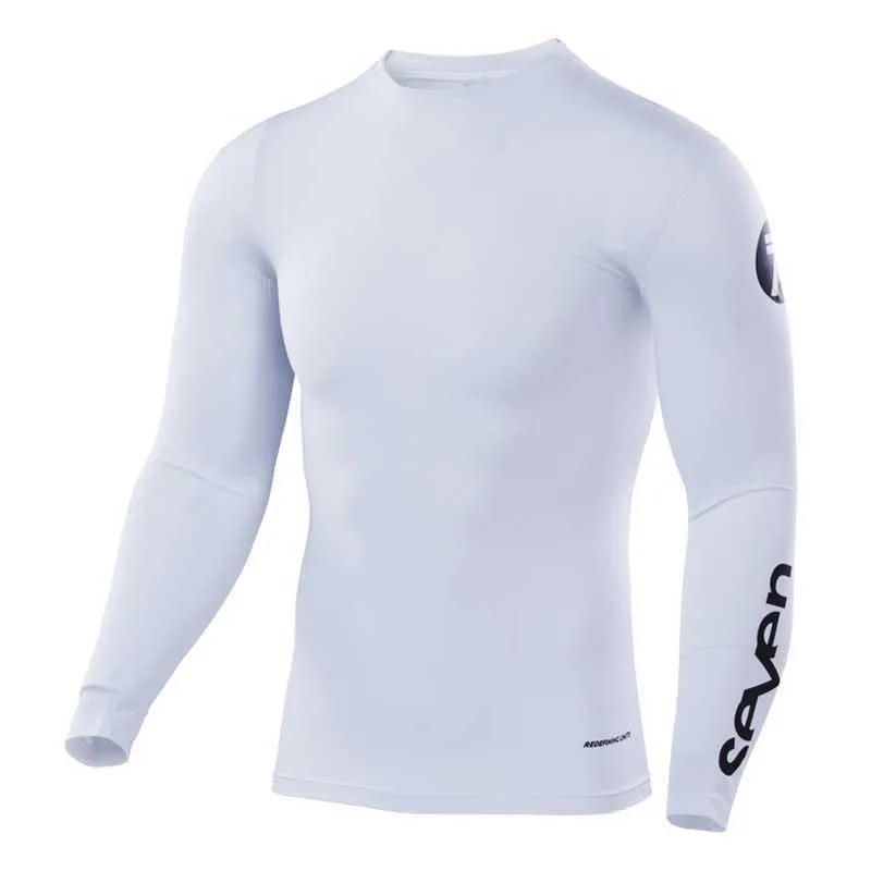 7Seven Zero Langarm-baselayer, White, M