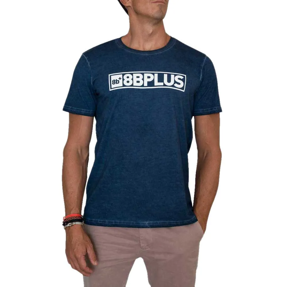 8 B Plus Logo Kurzarm-t-shirt, Blue / white 8 B Plus Logo Kurzarm-t-shirt, Blue / white