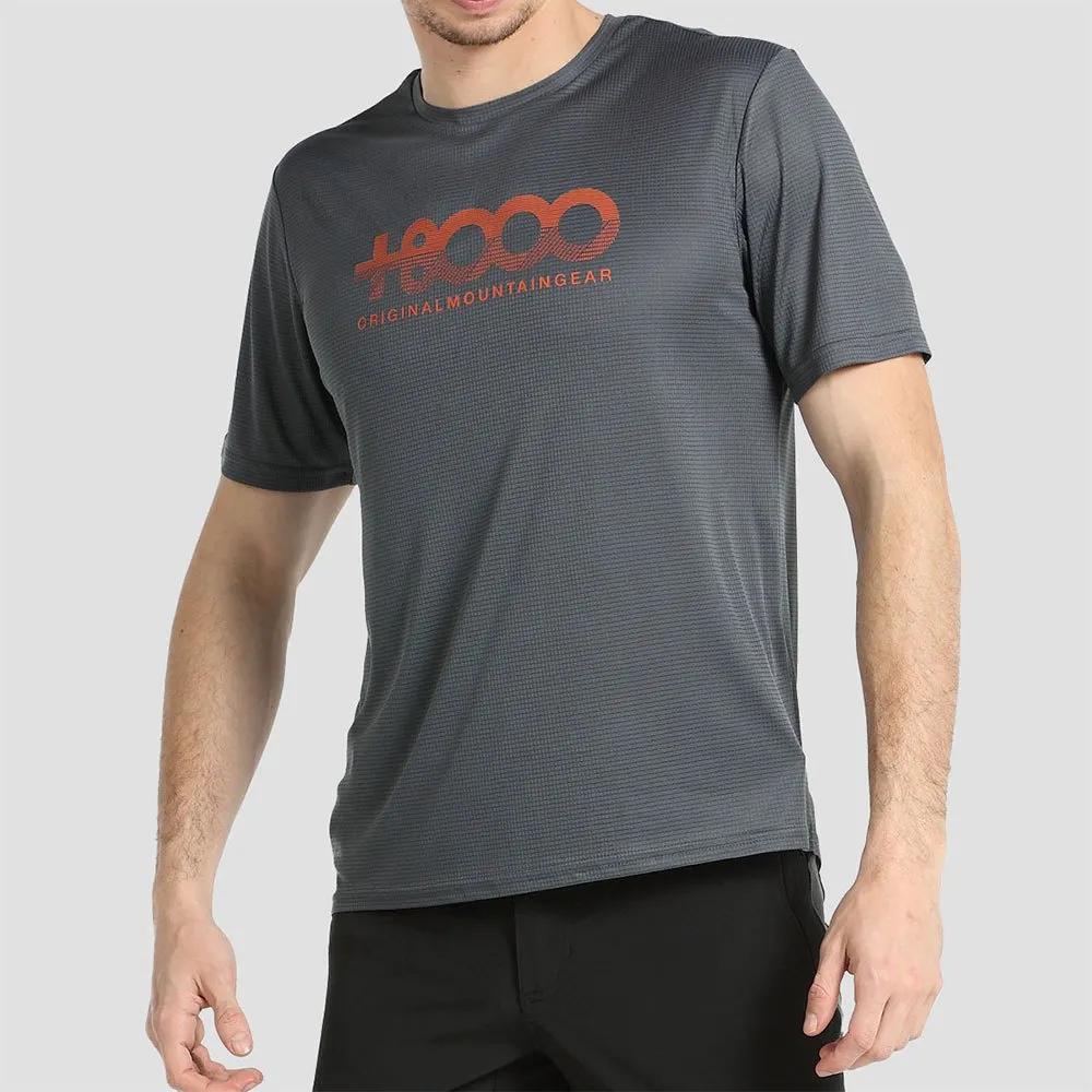 +8000 Blanc Kurzarm-t-shirt, Anthracite