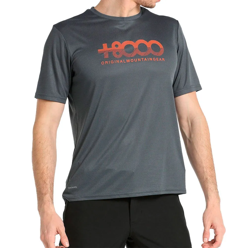 +8000 Blanc Kurzarm-t-shirt, Anthracite