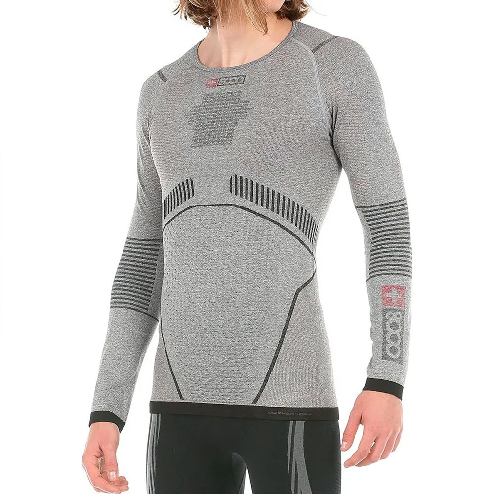 +8000 Gourdon Langarm-baselayer, Vigore graphite
