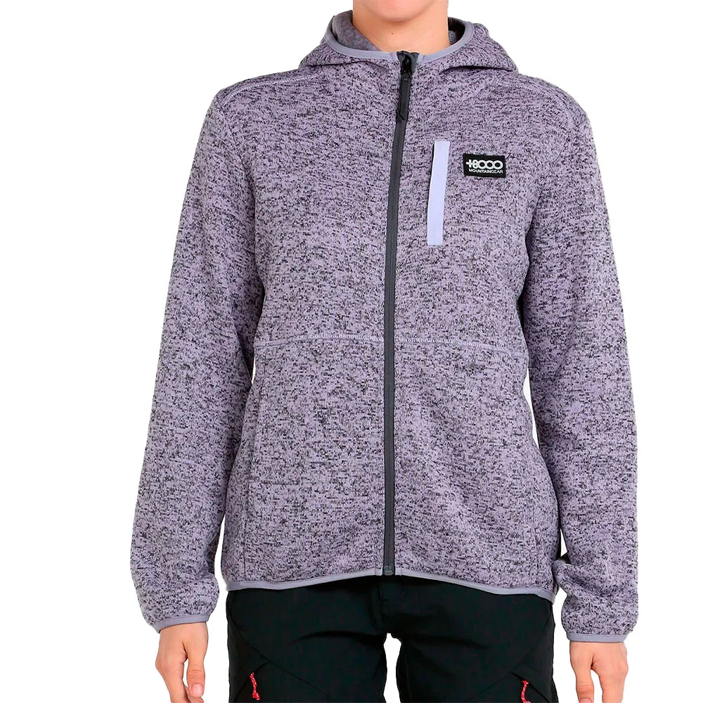 +8000 Liquida Fleece Mit Durchgehendem Reißverschluss, Malva vigore