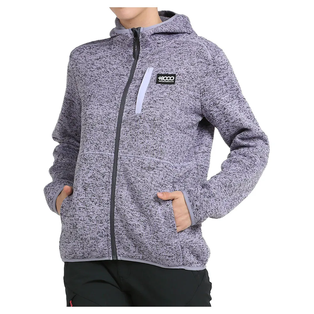 +8000 Liquida Fleece Mit Durchgehendem Reißverschluss, Malva vigore