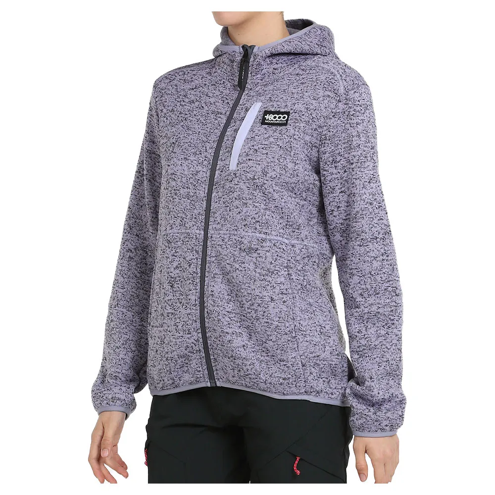 +8000 Liquida Fleece Mit Durchgehendem Reißverschluss, Malva vigore