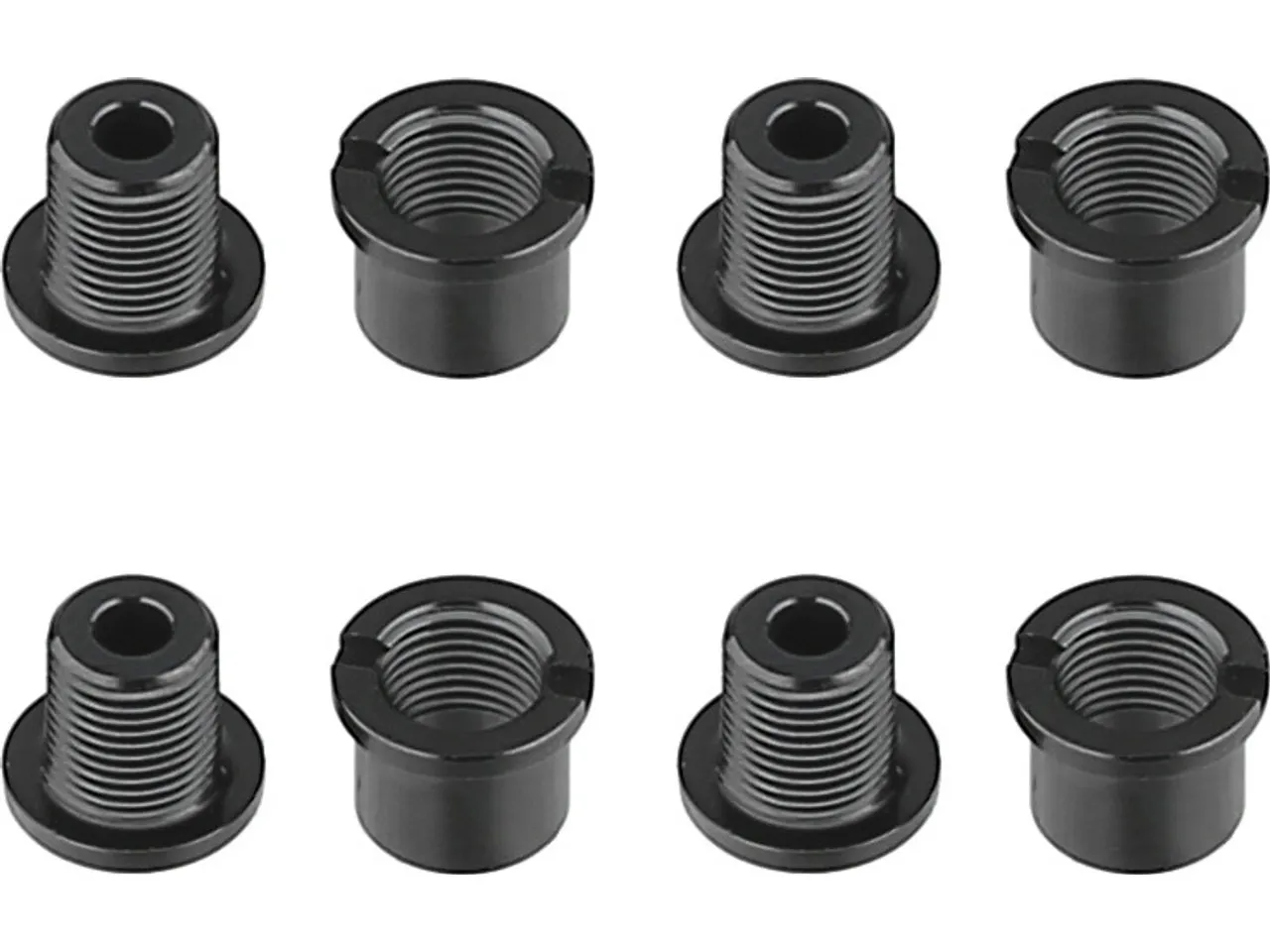 absoluteBLACK Kettenblattschrauben-Set 4-Arm, Black, Long absoluteBLACK Kettenblattschrauben-Set 4-Arm, Black, Long