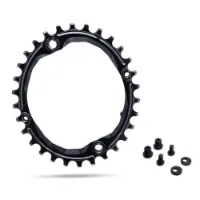 absoluteBLACK Oval 1X Kettenblatt für 104/64 BCD absoluteBLACK Oval 1X Kettenblatt für 104/64 BCD