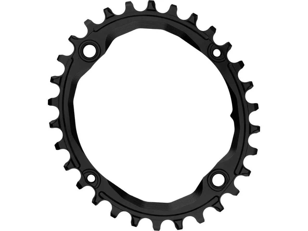 absoluteBLACK Oval 1X Kettenblatt für 104/64 BCD absoluteBLACK Oval 1X Kettenblatt für 104/64 BCD